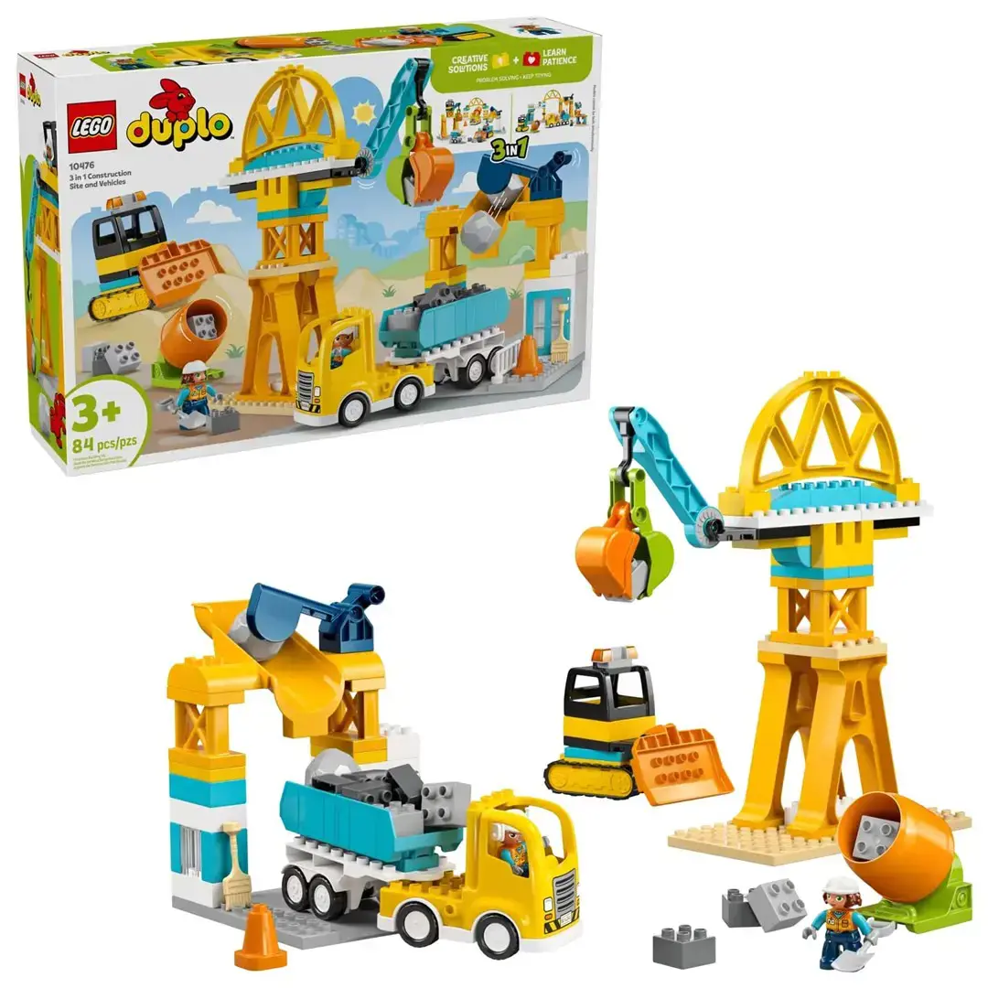 LEGO DUPLO 10476 3 in 1 Construction Site and Vehicles