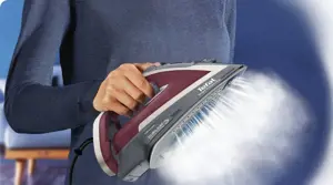 "Tefal Smart Protect Plus FV6870", sausas ir garų lygintuvas, "Durilium AirGlide" padas, 2 m, 260 g/min, raudonas, 40 g/min