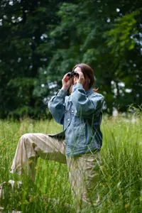 "Pentax" žiūronai UD 9x21, pilki/oranžiniai