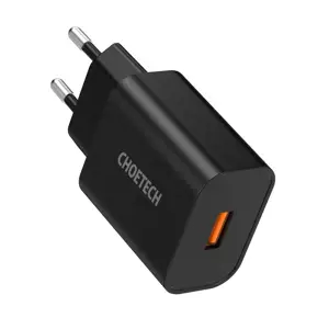 Choetech USB travel wall charger 18W Power Delivery black (Q5003-EU)