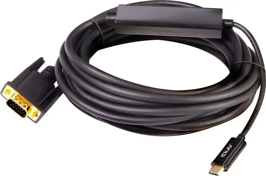 CLUB 3D USB TYPE C TO VGA CABLE 5m/16.4ft