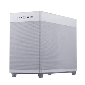 ASUS Prime AP201 MicroATX, Mini Tower, kompiuteris, baltas, micro ATX, Mini-ITX, 17 cm, 33,8 cm