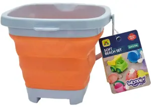 WOOPIE sulankstomas kvadratinis kibiras, oranžinis