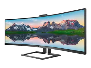 Monitorius Philips P Line 32:9 SuperWide curved LCD display 499P9H/00, 124 cm (48.8"), 5120 x 1440 pixels, UltraWide Dual Quad HD, LCD, 5 ms, Black