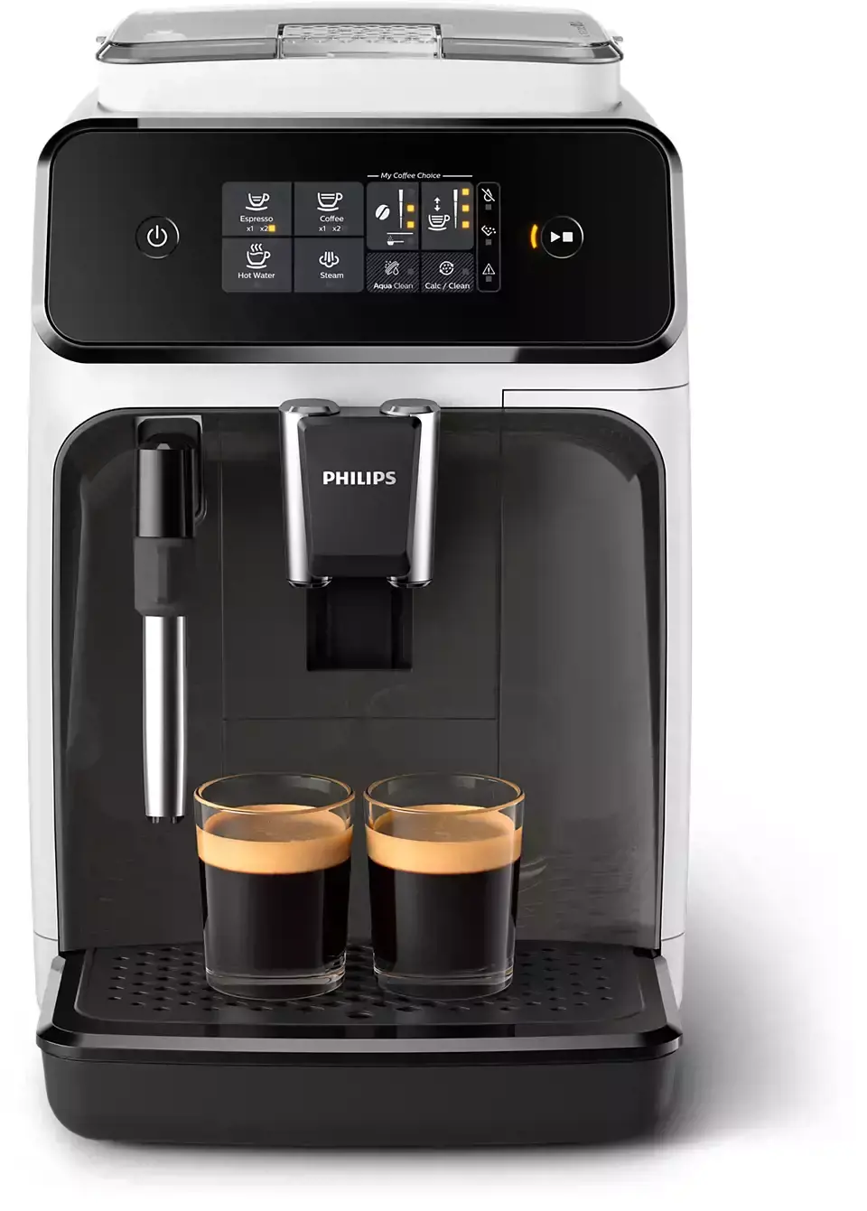 Philips 1200 series EP1223/00, Espresso machine, 1.8 L, Coffee beans, Ground coffee, Built-in grinder, 1500 W, White