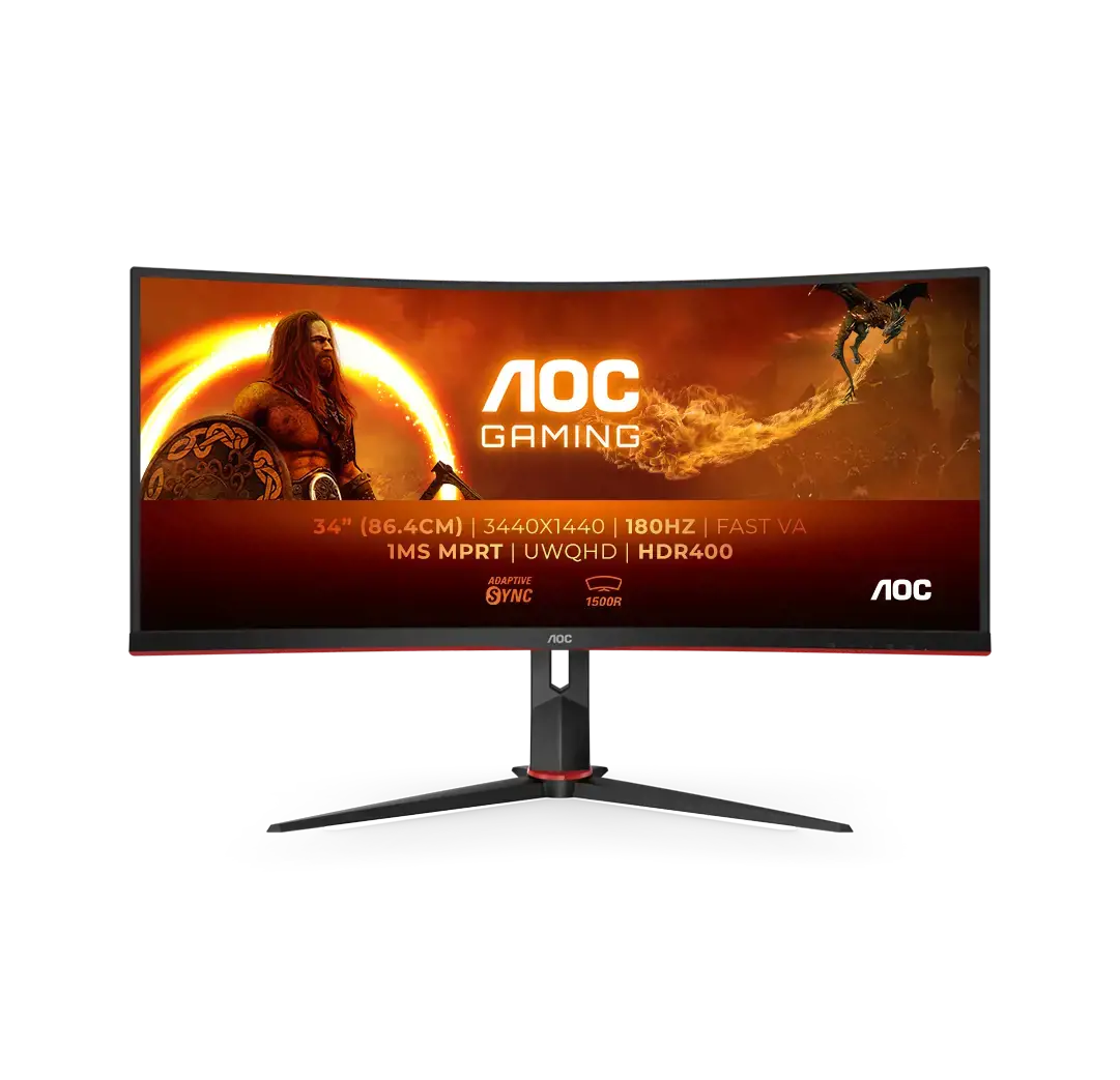 AOC G2 CU34G2XP/BK, 86.4 cm (34"), 3440 x 1440 pixels, 5 ms