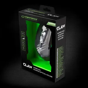 ESPERANZA EGM209G WIRED MOUSE FOR GAMERS 6D OPT. USB MX209 CLAW