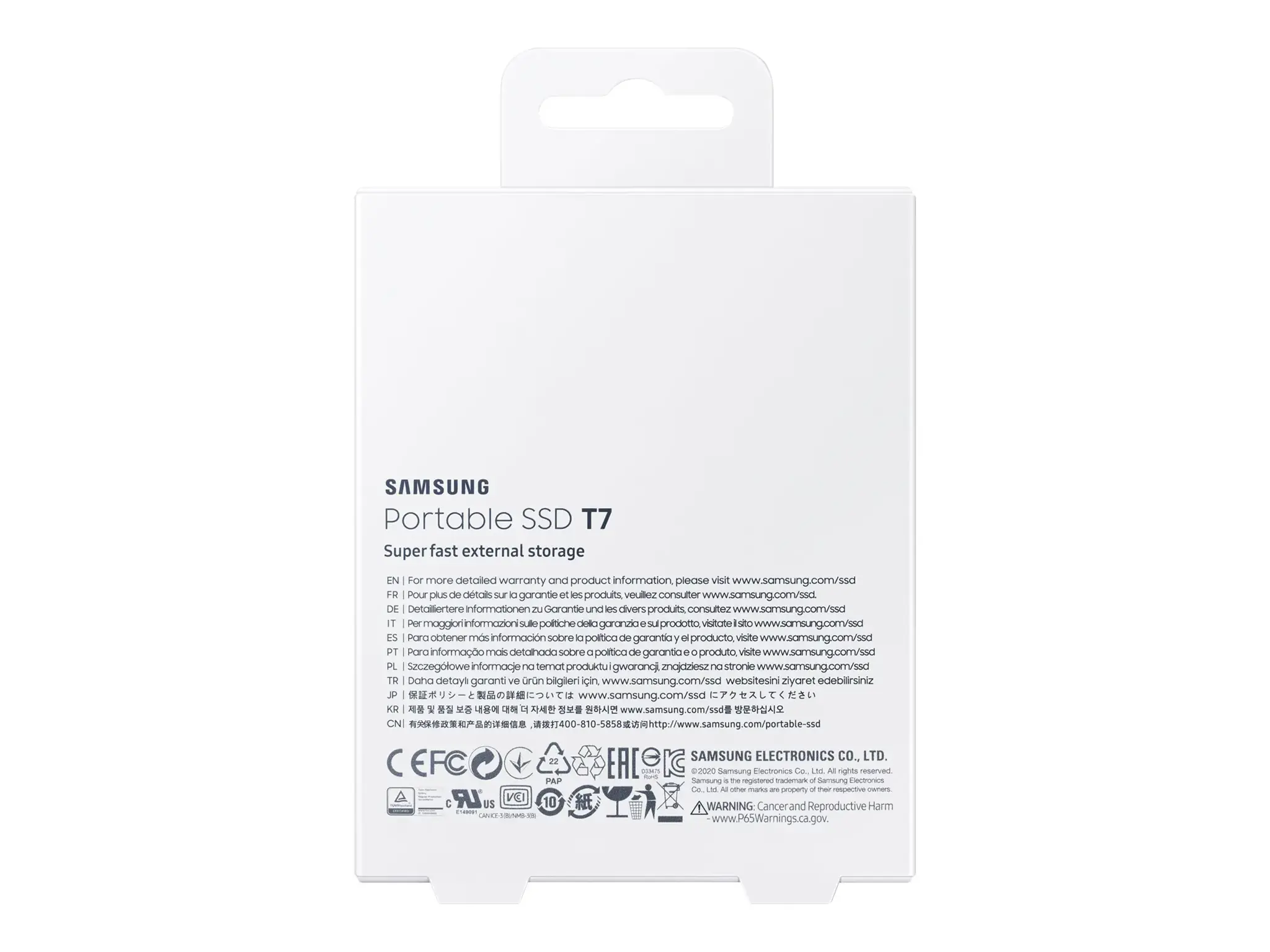 "Samsung" nešiojamasis SSD T7, 2000 GB, C tipo USB, 3.2 Gen 2 (3.1 Gen 2), 1050 MB/s, apsauga nuo slaptažodžio, mėlynas