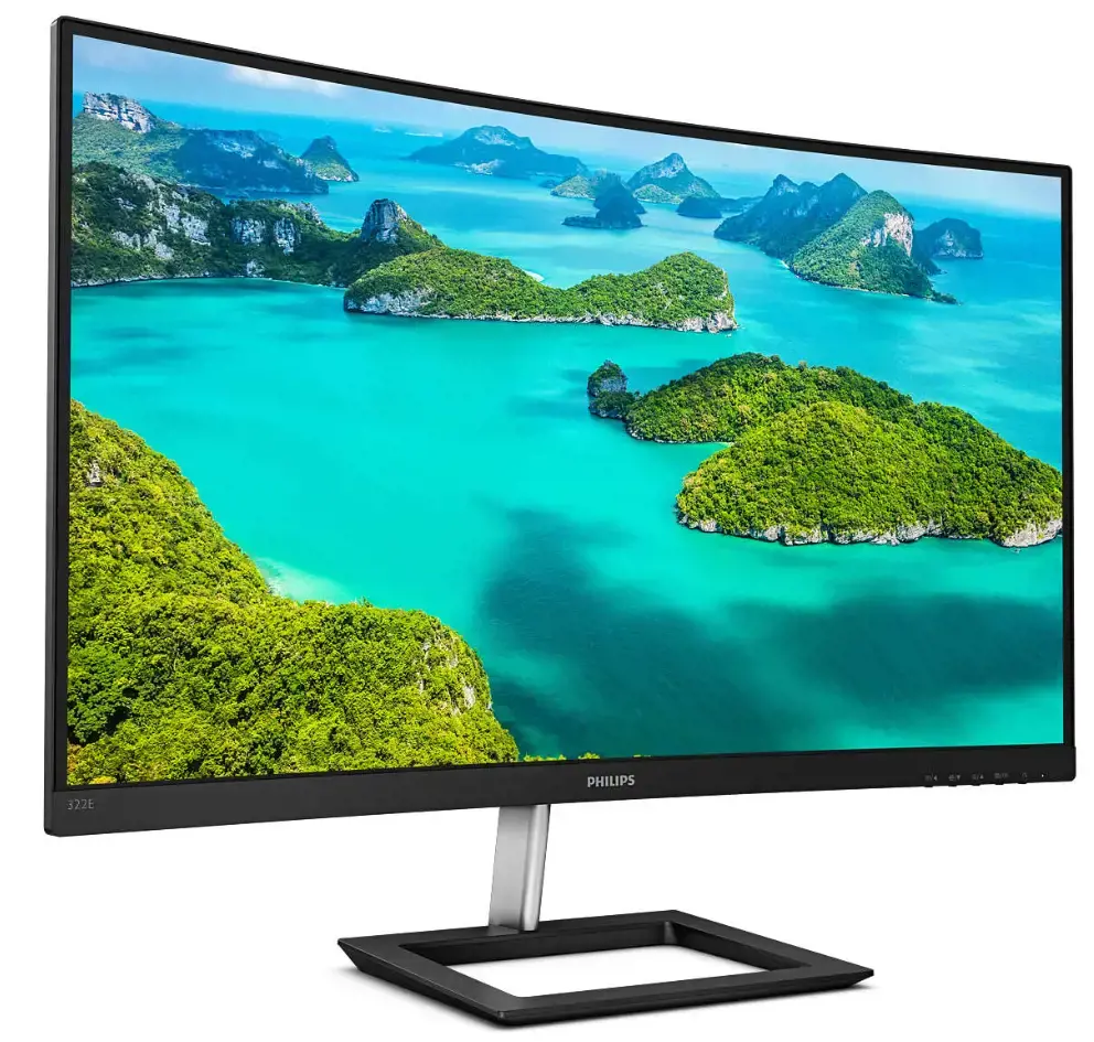 Monitorius Philips E Line 322E1C/00, 80 cm (31.5"), 1920 x 1080 pixels, Full HD, LCD, 4 ms, Black