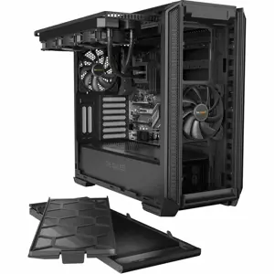 Būkite tylūs! Silent Base 601, Midi Tower, Kompiuteris, Juoda, ATX, EATX, micro ATX, Mini-ITX, Akrilonitrilo-butadieno stirenas (ABS), SECC, HDD