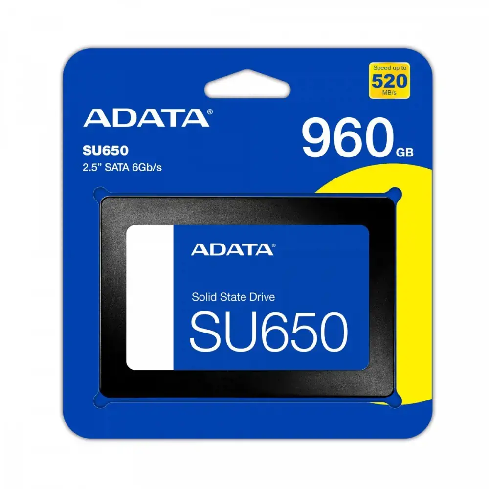 SSD diskas ADATA Ultimate SU650 3D NAND SSD 960 GB, 2.5", Serial ATA III