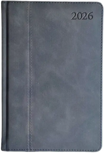 Kalendorius PREMIER PLUS 2026, PU, A5, juoda LT