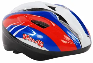 Vaikiškas dviratininko šalmas Volare Deluxe (raudona, mėlyna, balta) 85792