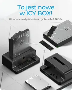 "Raidsonic Icy Box" IB-2914MSCL-C31 M.2 NVMe SSD ir 2,5'' / 3,5'' SATA SSD / HDD prijungimo ir klonavimo stotelė