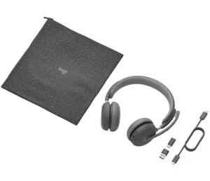 Logitech Zone Wireless 2 UC Belaidės ausinės, USB-C, USB-C Bluetooth receiver, Graphite