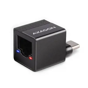 AXAGON ADE-MINIC USB-C 3.2 Gen 1 - Gigabit Ethernet MINI adapter, auto install, black