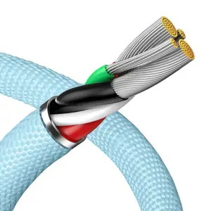 Baseus cable Crystal Shine USB - Lightning 1,2 m 2,4A sky blue