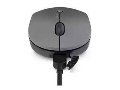 "Lenovo Go" belaidis daugiafunkcis įrenginys, dvipusis, optinis, RF belaidis + "Bluetooth" + A tipo USB, 2400 DPI, pilkas