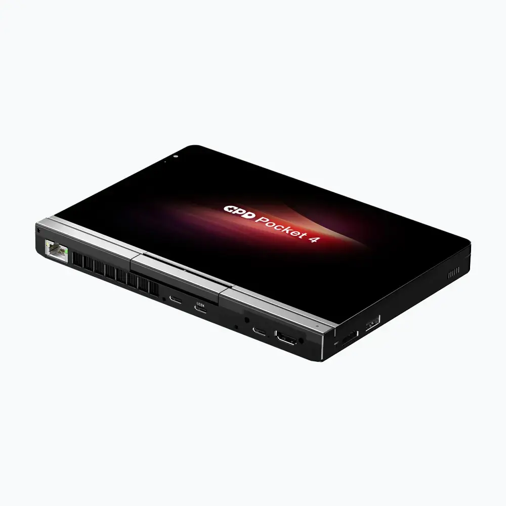 GPD Pocket 4 Ryzen 7 8840U/8" WQXGA (2560x1600) Touchscreen 144Hz IPS/x360/LAN/16GB/SSD 1TB/BT/BLKB/FPR/x360/Radeon 780M 3GB/Win 11 Graphite