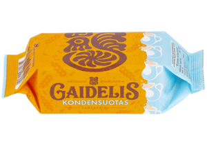 Sausainiai GAIDELIS, su saldintu sutirštintu pienu, 160 g