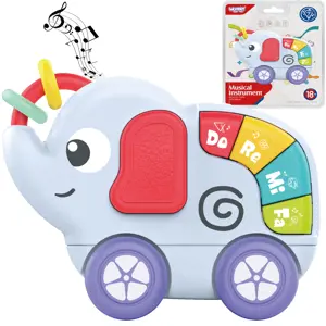 WOOPIE BABY sensorinis muzikinis kūdikių drambliukų žaislas