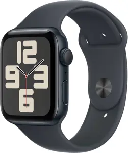 Apple Watch SE GPS 44mm Midnight Aluminium Case with Midnight Sport Band - M/L