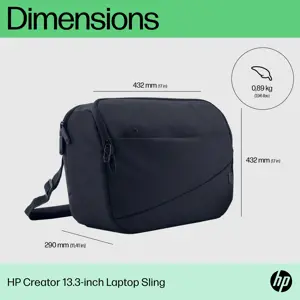 HP Creator 13,3 colių nešiojamojo kompiuterio diržas, dėklas su diržu, 33,8 cm (13,3"), 650 g