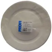 Vienkartinės lėkštės PROFI, popierinės, baltos, D 29 cm, 25 vnt.