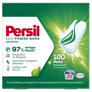 Sudozuota skalbimo priemonė PERSIL ECO POWER BARS UNIVERSAL, 20 sk.