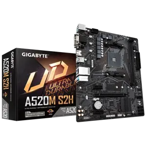 "Gigabyte A520M S2H", AMD, "Socket AM4", 3 kartos "AMD Ryzen™ 3", DDR4-SDRAM, 64 GB, DIMM