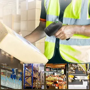 QOLTEC 50868 Brūkšninių kodų skaitytuvas 1D 2D juodas