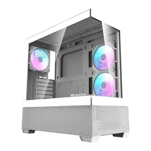 Kompiuterio korpusas Darkflash DS900 AIR (baltas) + 6 ARGB ventiliatoriai