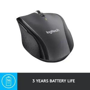 LOGITECH belaidė pelė M705 Silver / Marathon - Lazerinė - Mažytis unifikuotas nano imtuvas - Muis Zilver Draadloos