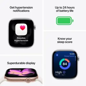 Apple Watch Series 11 GPS + Cellular 46mm Jet Black Aluminium Case with Black Sport Band - M/L | Smart watch | LTPO OLED Always-On Retina | Waterproof | Jet Black