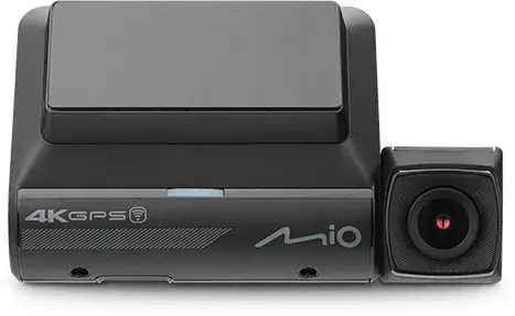 "Mio" dviguba automobilio prietaisų kamera MiVue 955W 4K, GPS, "Wi-Fi", prietaisų skydelio kamera