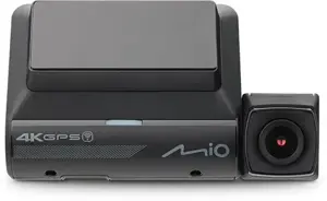 "Mio" dviguba automobilio prietaisų kamera MiVue 955W 4K, GPS, "Wi-Fi", prietaisų skydelio kamera