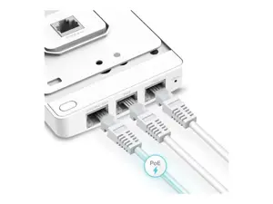 TP-Link AX1800 sieninis WiFi 6 prieigos taškas, 1774 Mbit/s, 574 Mbit/s, 1201 Mbit/s, 10,100,1000 Mbit/s, IEEE 802.11a, IEEE 802.11ac, IEEE 802.11ax, IEEE 802.11b, IEEE 802.11g, IEEE 802.11n, 10/100/1000Base-T(X)