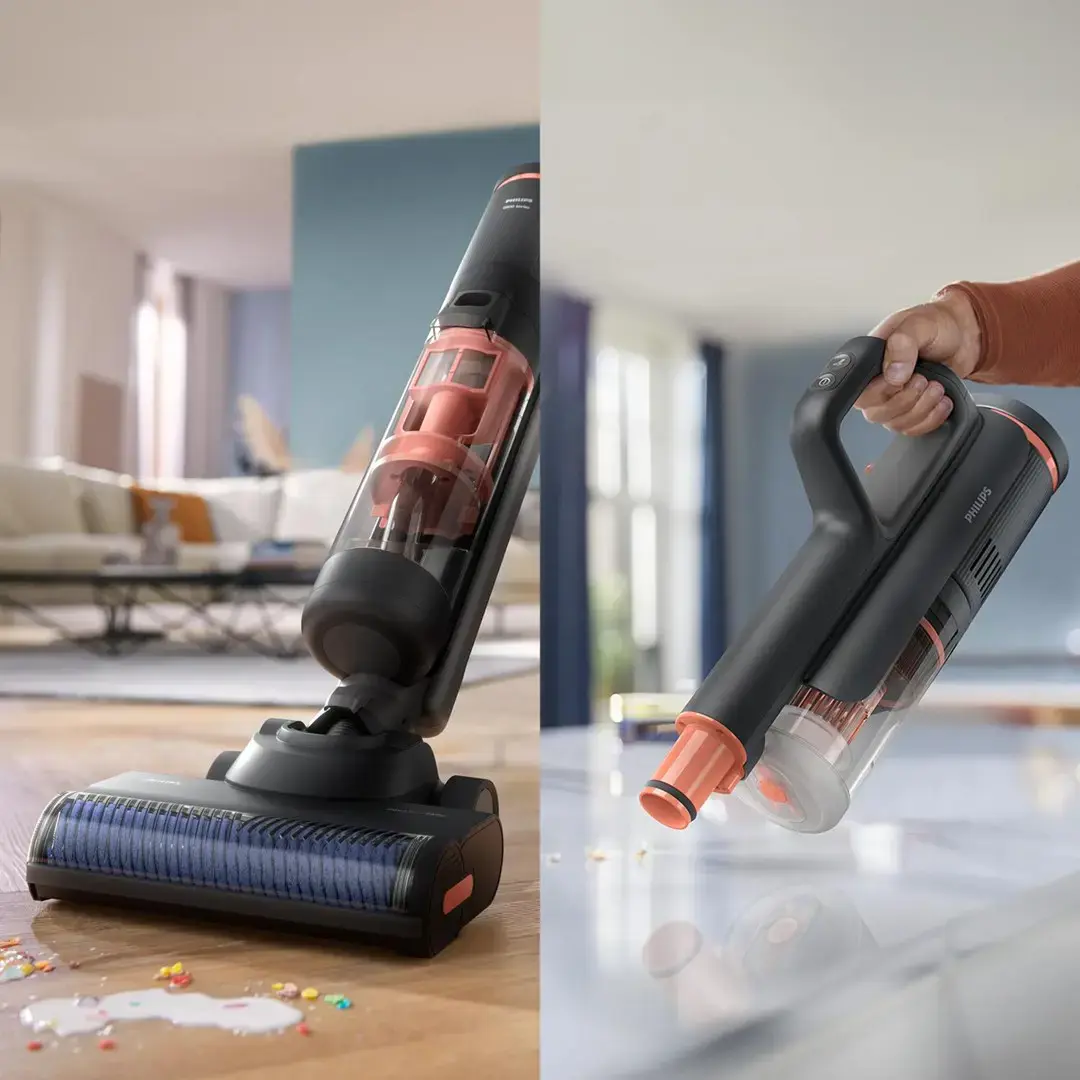 Philips 6000 series XW6264/11 stick vacuum/electric broom Battery Dry&wet Cyclonic Bagless Grey