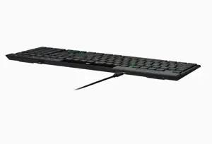 CORSAIR K100 RGB AIR belaidė itin plona mechaninė žaidimų klaviatūra su RGB LED apšvietimu CHERRY ULP Tactile Black