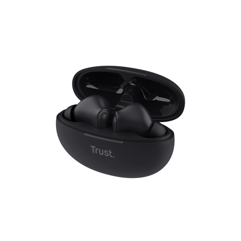 Trust Yavi, True Wireless Stereo (TWS), Calls/Music, 20 - 20000 Hz, 37 g, Headset, Black
