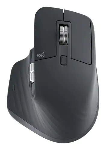 Logitech MX Master 3S Belaidė pelė RF Wireless + Bluetooth, 8000 DPI, Graphite