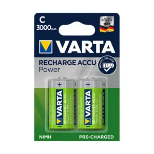 Varta -56714B, Įkraunama baterija, C, nikelio-metalo hidrido (NiMH), 1,2 V, 2 vnt., 3000 mAh