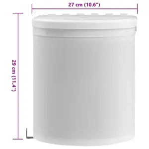 Įmontuojama virtuvės šiukšliadėžė, plastikas, 8l