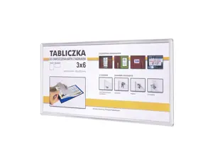 Lipni reklaminė lentelė 11x23cm