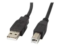 LANBERG USB-A M USB-B M 2.0 kabelis 0,5 m juodas