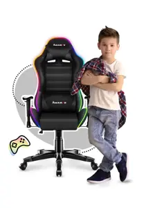 ŽAIDIMŲ KĖDĖ VAIKUI HUZARO RANGER 6.0 RGB TINKLELIS