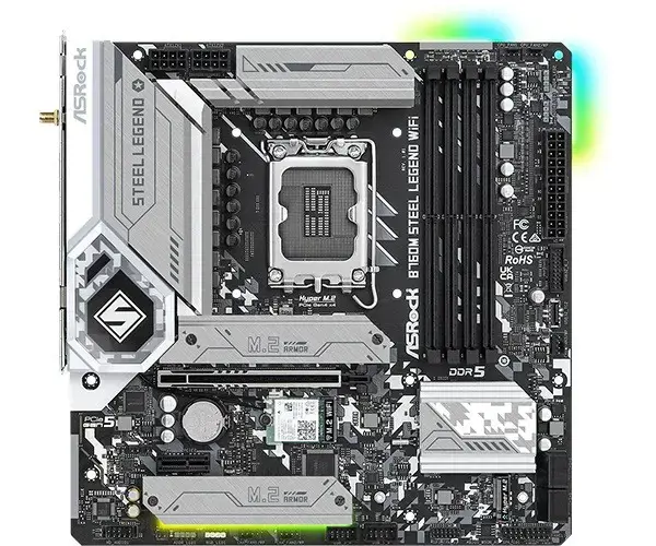 ASROCK B760M STEEL LEGEND WIFI Socket 1700 DDR5 mATX