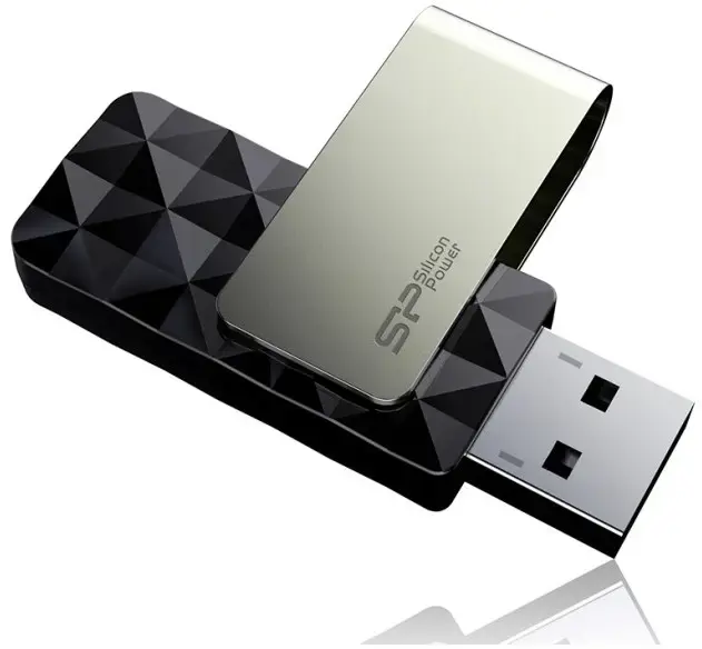 SILICONPOW SP032GBUF3B30V1K Silicon Power atmintinė USB Blaze B30 32GB USB 3.0 juoda