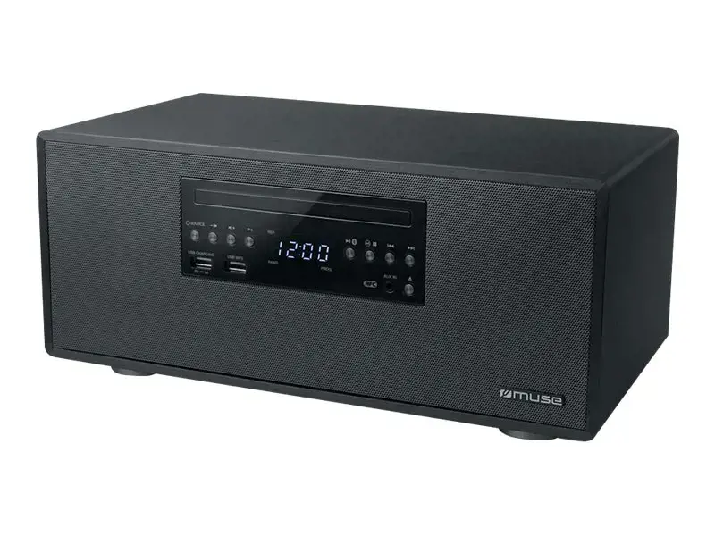 "Muse Bluetooth Micro System" M-692 BTC 2 x 30 W, belaidis ryšys, juoda, FM radijas, CD ir USB jungtis, NFC, "Bluetooth