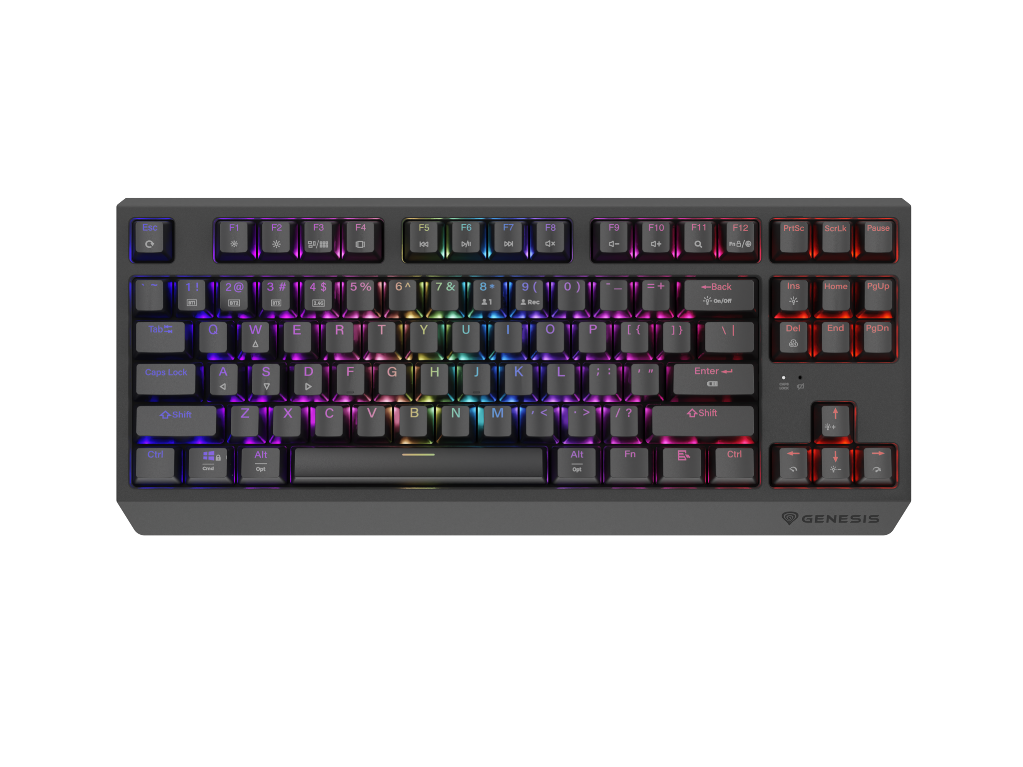 Genesis | THOR 230 | Mechanical Gaming Keyboard | Wireless | US | Outemu Red | Black
